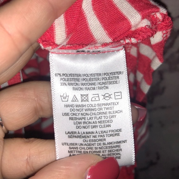 We the Free red striped tank XS - Picture 3 of 4